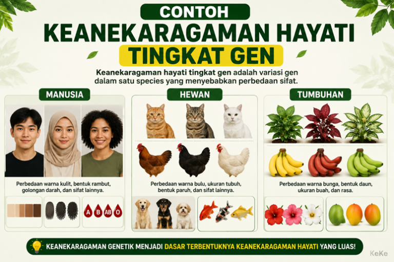 Contoh Keanekaragaman Hayati Tingkat Gen