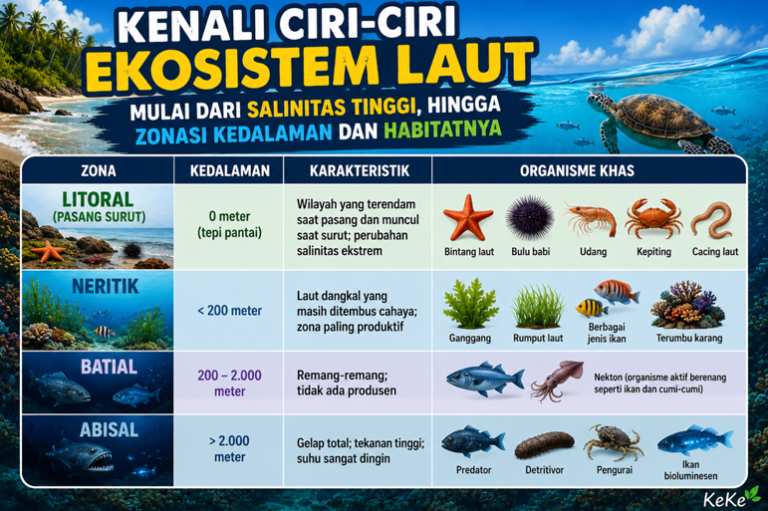 Ciri-Ciri Ekosistem Laut