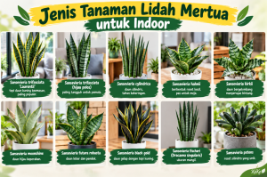 Jenis Tanaman Lidah Mertua untuk Indoor