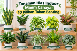 Tanaman Hias Indoor Minim Cahaya