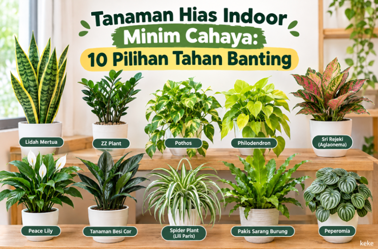Tanaman Hias Indoor Minim Cahaya