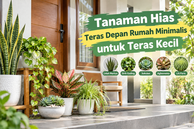Tanaman Hias Teras Depan Rumah Minimalis untuk Teras Kecil